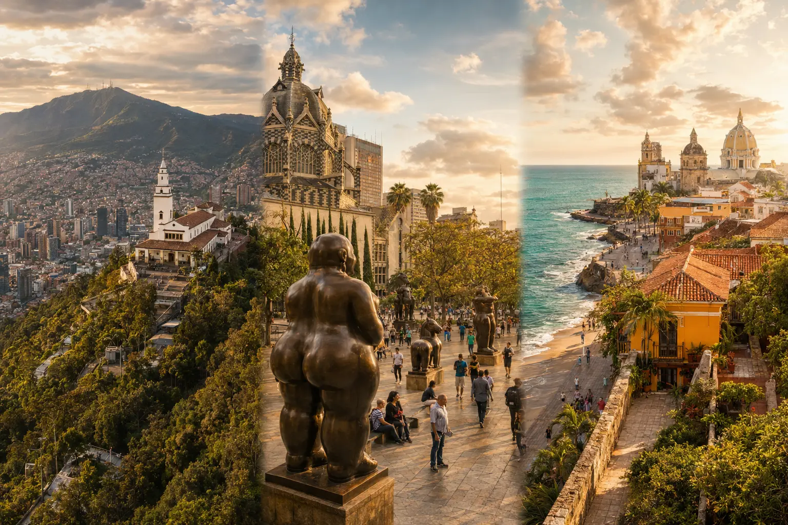 Bogotá, Medellín y Cartagena